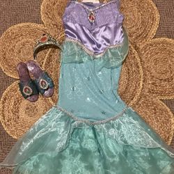 Disney costume Ariel little mermaid kids size 6-8 
