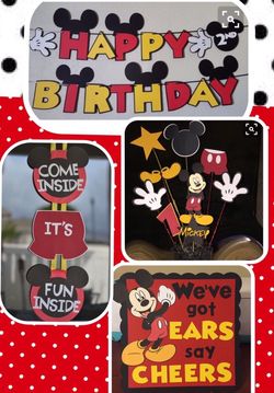 Mickey theme Party /banner