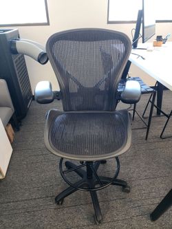 Herman Miller Aeron Office Desk Gaming Chairs Drafting Stool