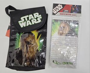 2008 Star Wars Carry Case & Magnetic Note Pad Featuring Chewbacca, New w/Tags