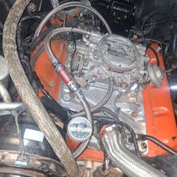 1987 307 motor 200R4 trans exhaust and drive shaft.