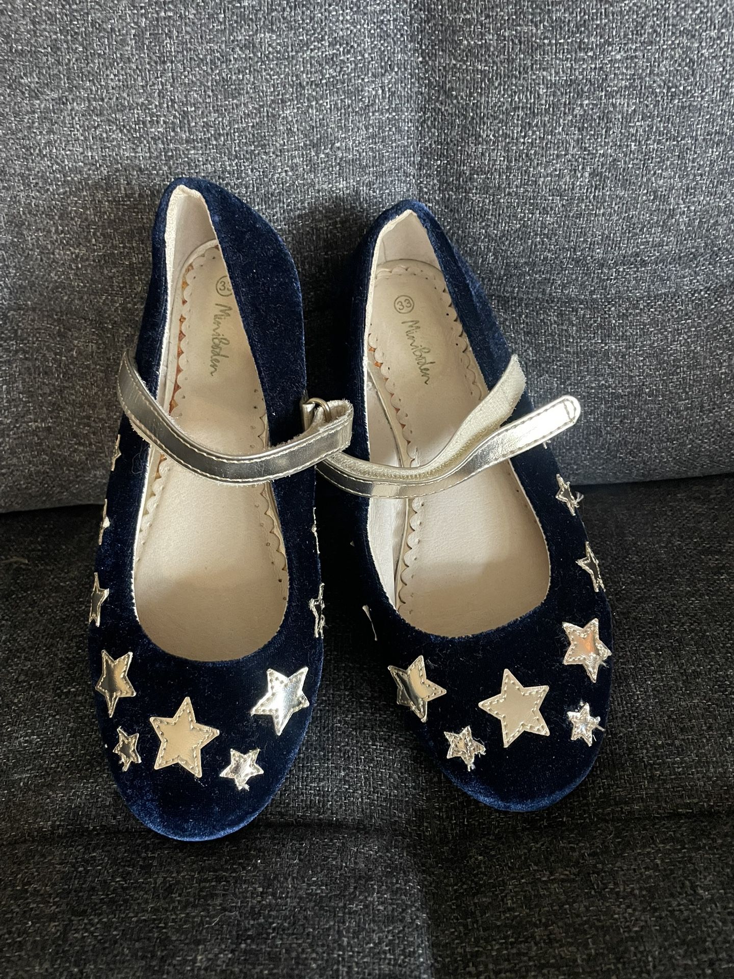 Mini Boden velvet Shoes flats Size 33