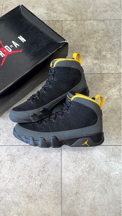 Jordan 9 Dark Charcoal University Gold