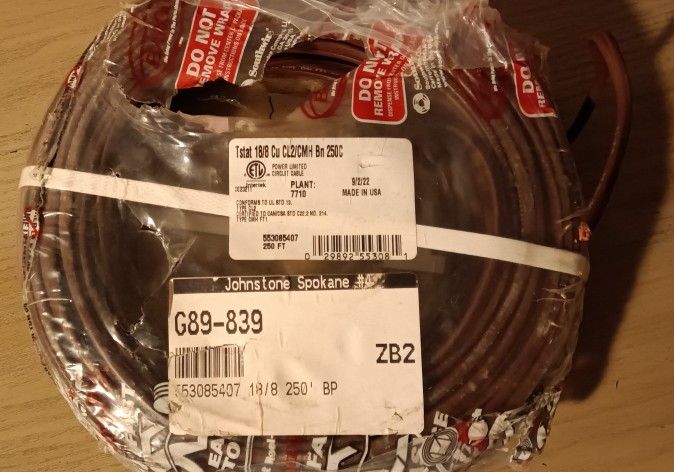  250 FT Of Type. CL2  O f INTERTEKcppper Wire