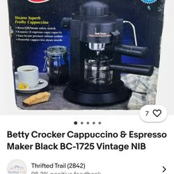 Betty Crocker Caffè Di Lusso Espresso & Cappuccino Maker. 