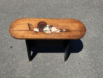 Small Wood Bench 