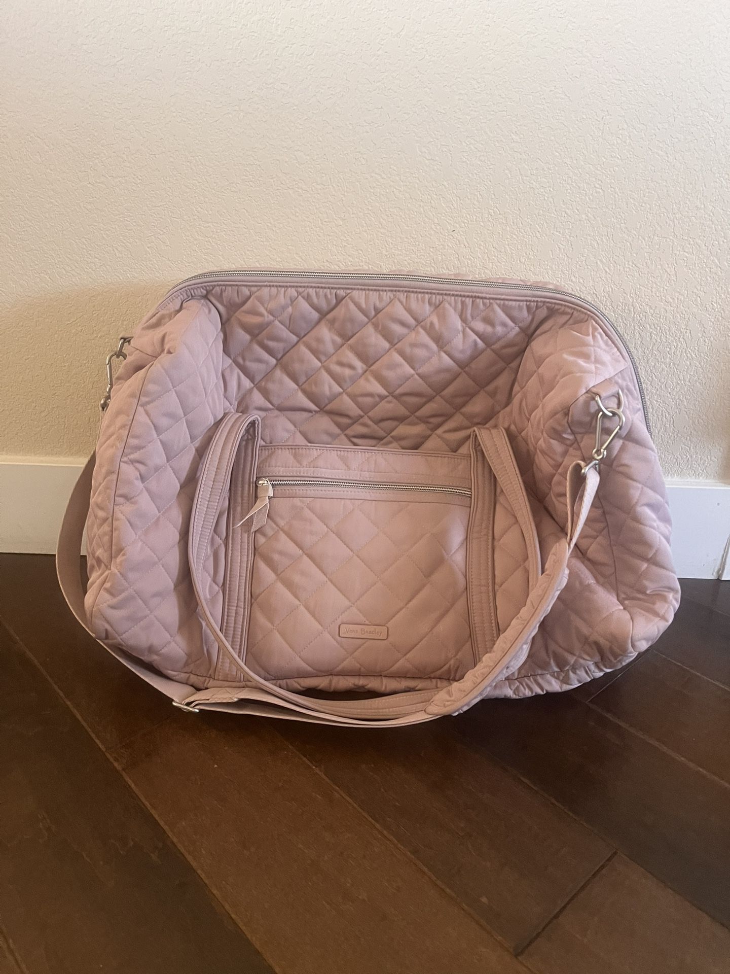 Vera Bradley Pink Quilted Travel Bag