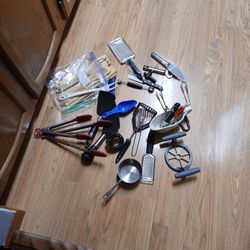 Lots Of Kitchen Utensils 