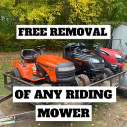 Ridingmower / Tractor Removal