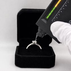 1ct Moissanite Engagement Ring 