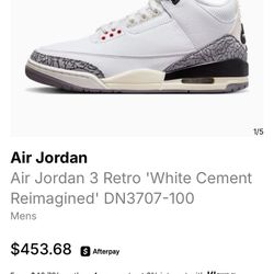 Jordan 3 Retro White Cement Reimagined Kickscrew Verified