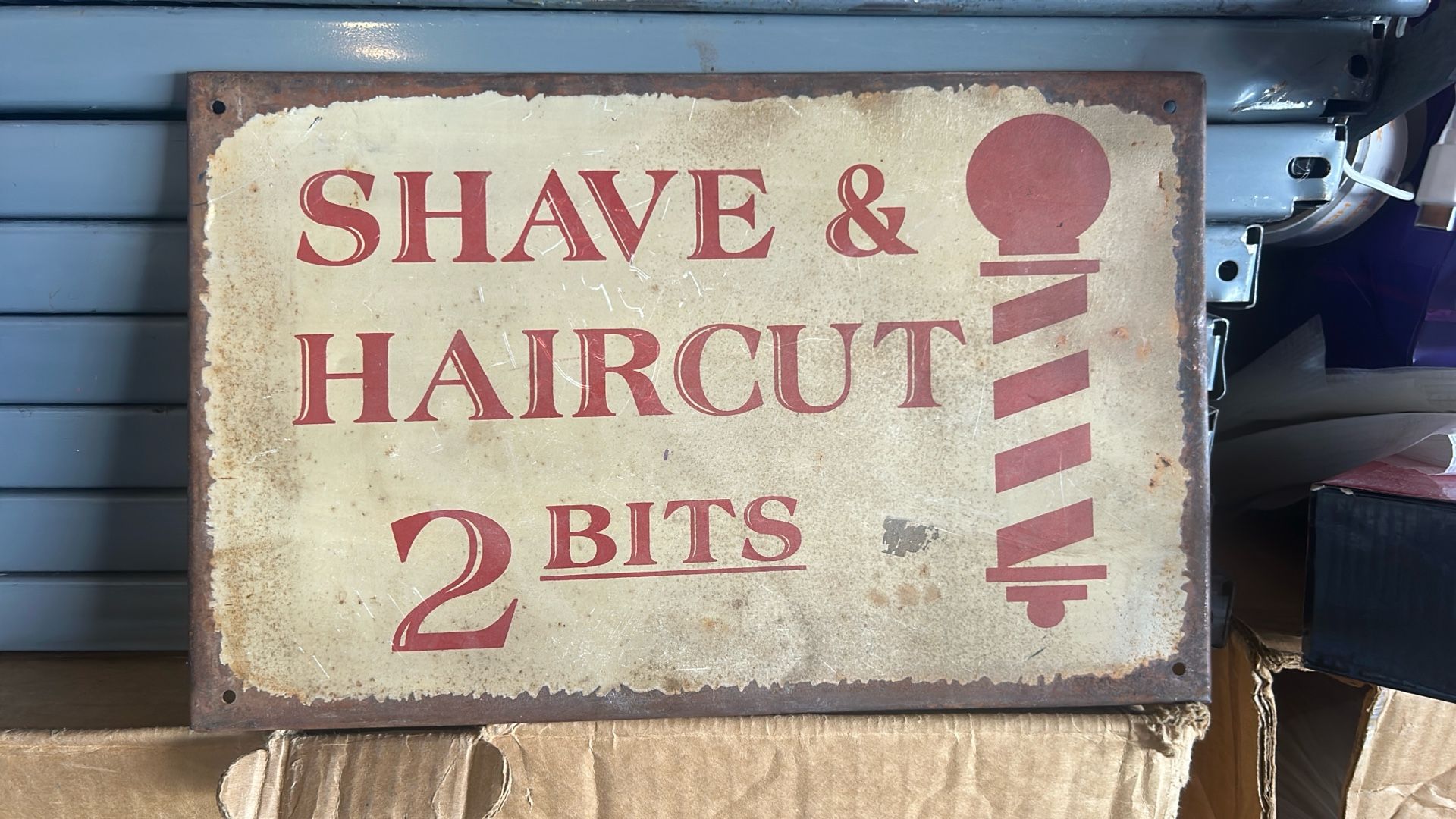 Vintage Barber Shop Sign