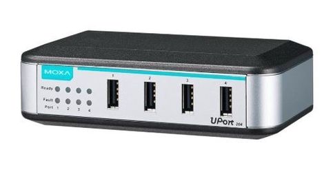 Moxa Uport 204 industrial 4-port USB hub - brand new