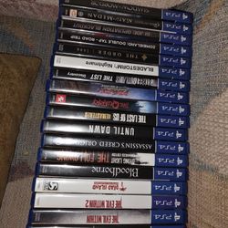 Ps4 Video Game Lot Bundle Great Titles 19 Total Plays On Ps5