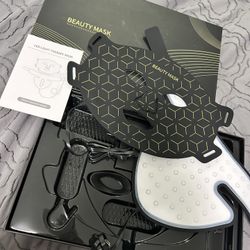 Máscara De Terapia De Luz Roja Para Cara Y Cuello 