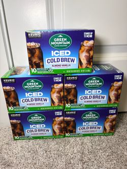 Almond vanilla iced cold brew k-cup pods