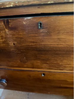 Pine wood 3-drawer dresser, American Country style