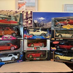 1:18 Scale Diecast Cars. New Unopened. 