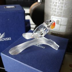 Swarovski Crystal Love Bird On A Branch ~ Please See Full Description