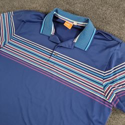 Puma T-Shirt Men’s Size L Multicolor Sport Golf Style Blue