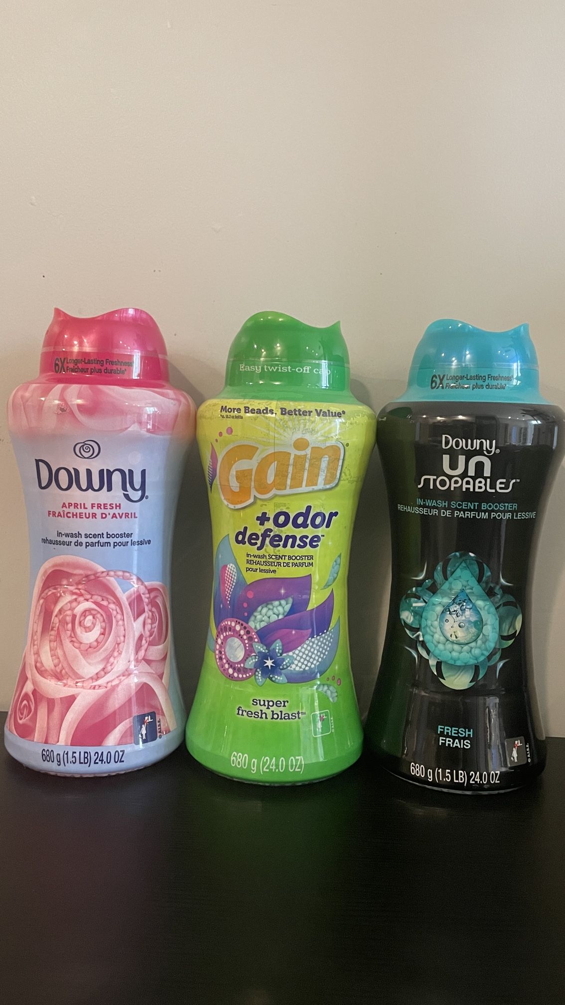Downy/ Gain unstoppable beads 24oz*3 for $40