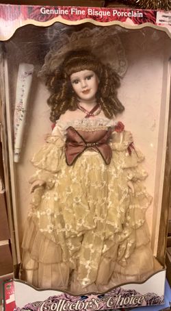 NIB Collector’s Choice Bisque Porcelain Doll
