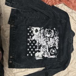 Rebel Star Vintage Black Jean Jacket 
