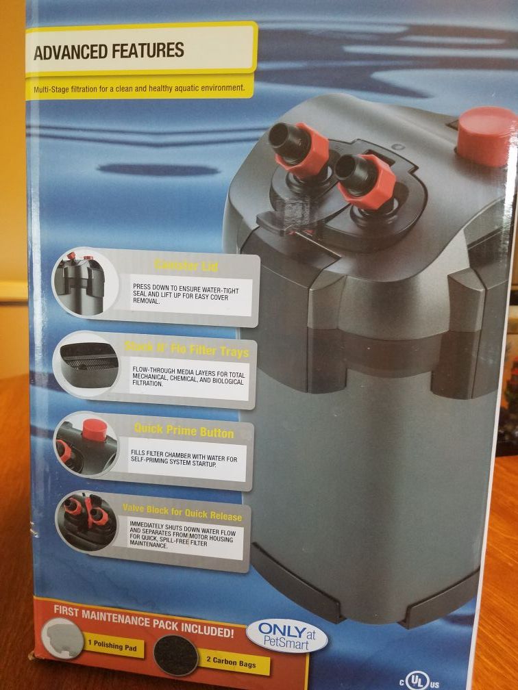 Marineland Magniflow 220 filter canister for up to 55 gal. Aquarium for