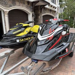 Dual skis 2019 Yamaha GP1800R & Seadoo GTR215