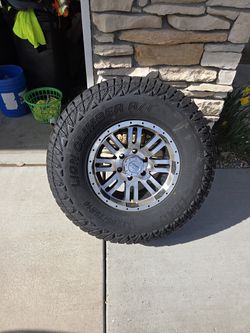 16 inch 6 lug rims and tires (4)