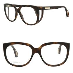 Gucci GG0470O 002 56mm Oversized Optical Frame Eyeglasses Havana 
