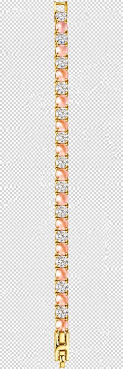 Gold Tennis Bracelet with Pink and Clear Stones