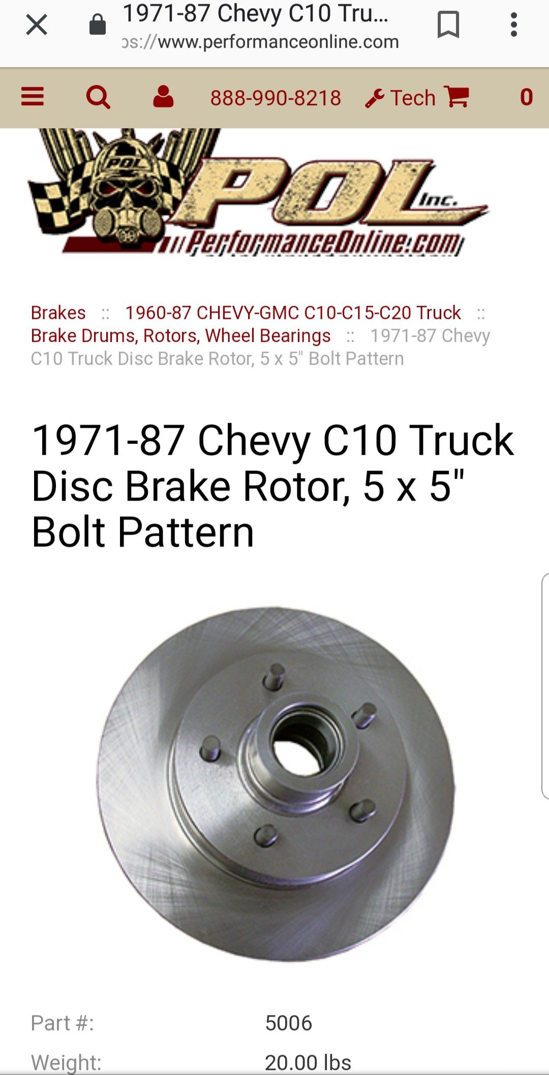 67-72 Chevy C10 F/R disk brake conversion 5 lug rotors