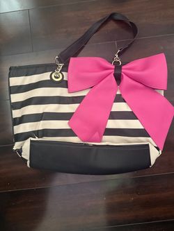Betsy Johnson Striped Purse Bag