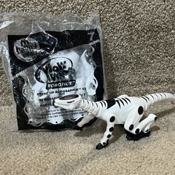 McDonalds Happy Meal Toy Wow Wee Robot Wind-Up White Dinosaur