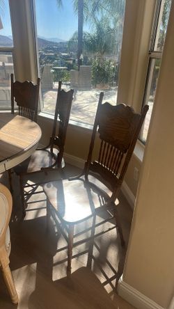 Wood chairs