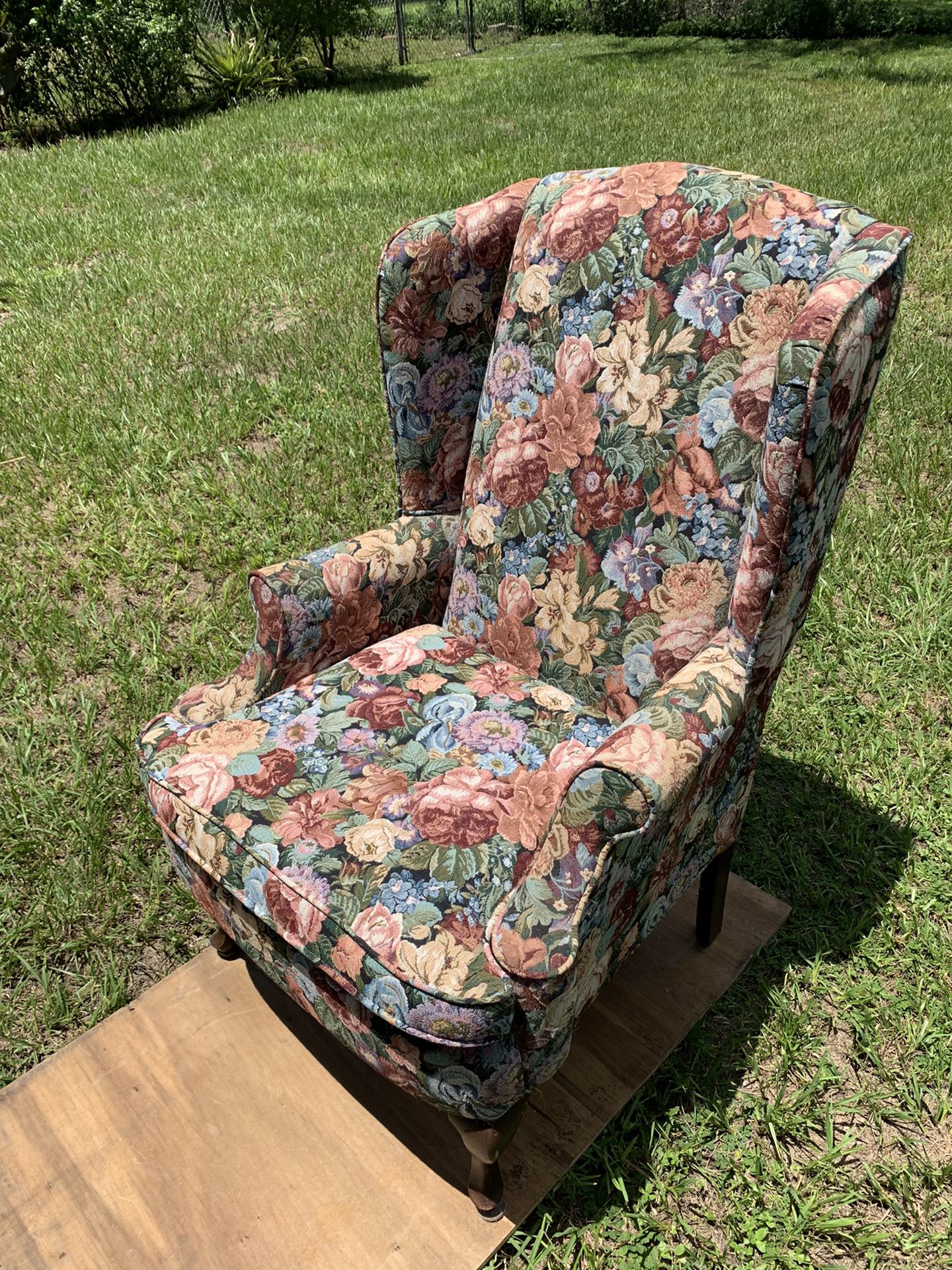 Flower Wingback Chair