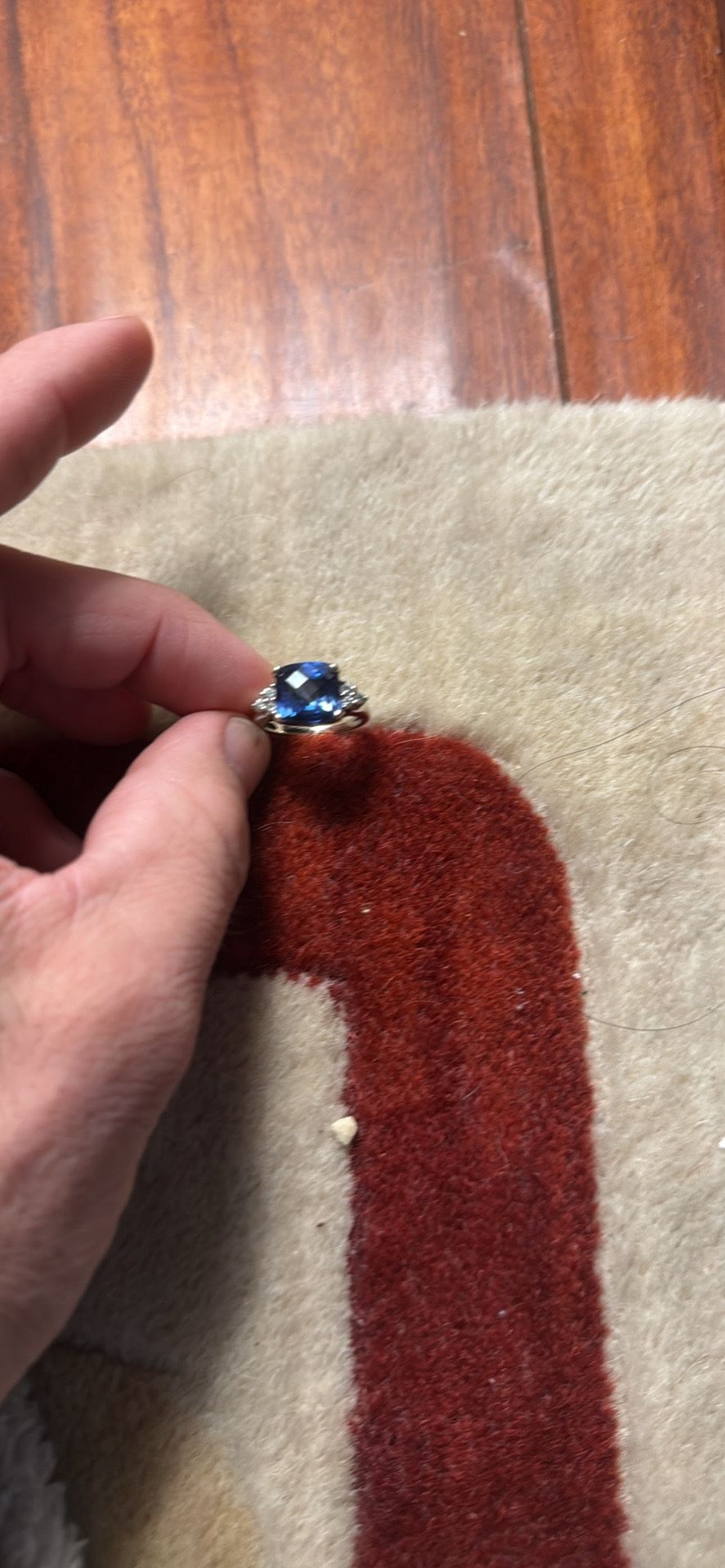 5 1/2 10k White Gold Engagement Ring