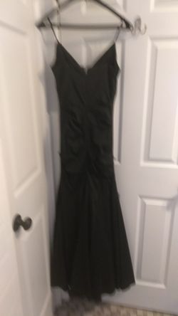 Long black evening dress