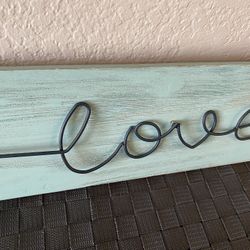 Love Wooden Sign
