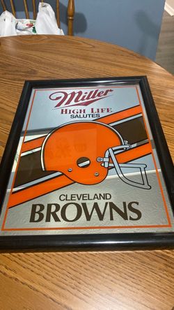 Miller High Life Cleveland Browns bar mirror