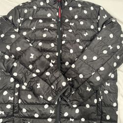 Disney Minnie Mouse Reversible Puffer Jacket - Size Large 