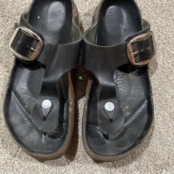Black Birkenstocks Size 38