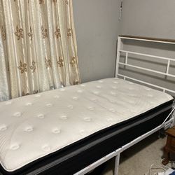 Twin Mattress With Bed Frame 