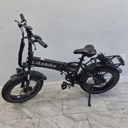 Likebike Adul Foldable Bike 48v Battery 60miles Distance 