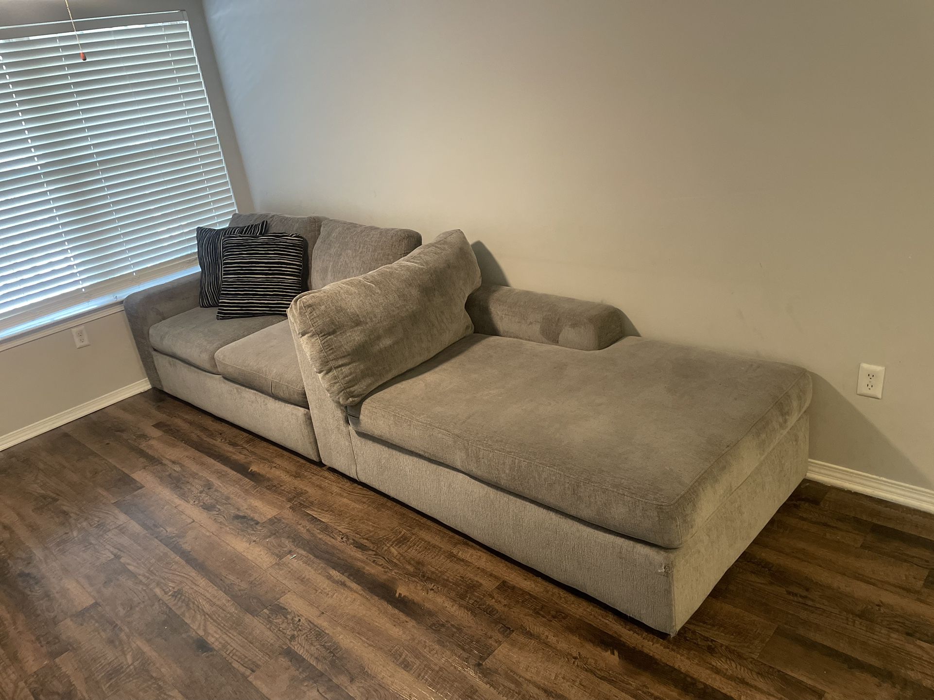 2 Piece Sectional With All Cushions Included 