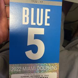 Blue parking Dolphins Vs Vikings 