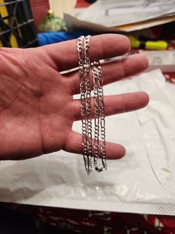 24 In. 925 Sterling Silver Chain. 4.5mm