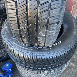 2 TIRES COOPER P235-60-15 RADIAL G/T COBRA  95/100 % TREAD FREE INSTALLATION 