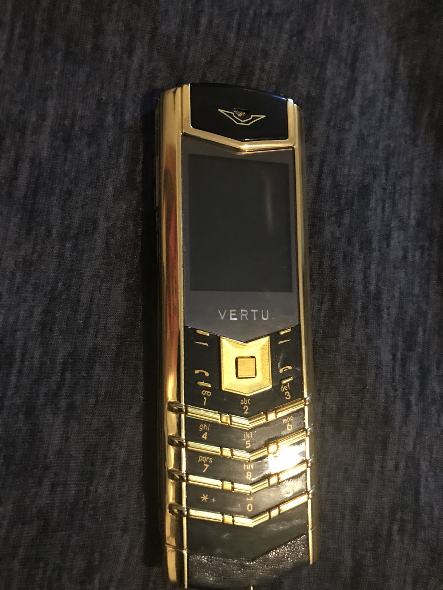 Vertu signature s yellow gold